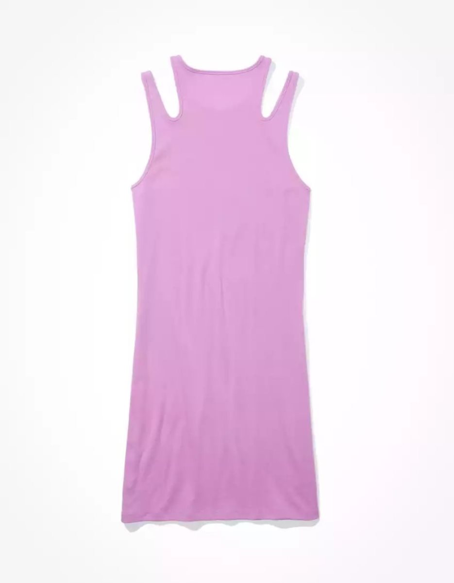 Mini Robe American Eagle AE Cut-Out Tank Violette Femme | JKT-62378563